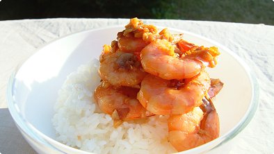 Pan-Broiled Shrimps Bowl