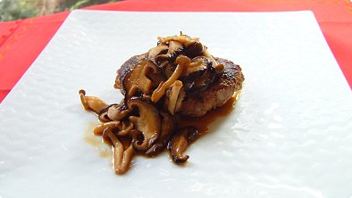 Hamburger Steak with Mushroom Sauce