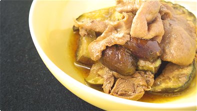 Simmered Beef & Eggplant 