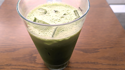 Chilled matcha latte