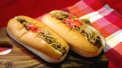 Our yakisoba in bun