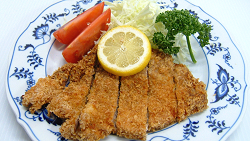 Tonkatsu and shredded cabbage