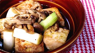 Japanese-style Tofu & Long Green Onions Ahijo