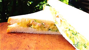 Sandwich with Wasabi Potato Salad