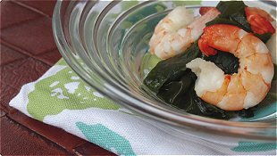 Wakame & Shrimp with Lemon