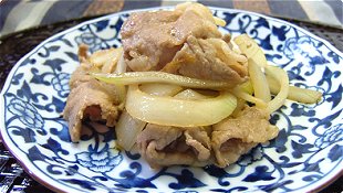 Sauteed Pork & Onion with Soy Sauce